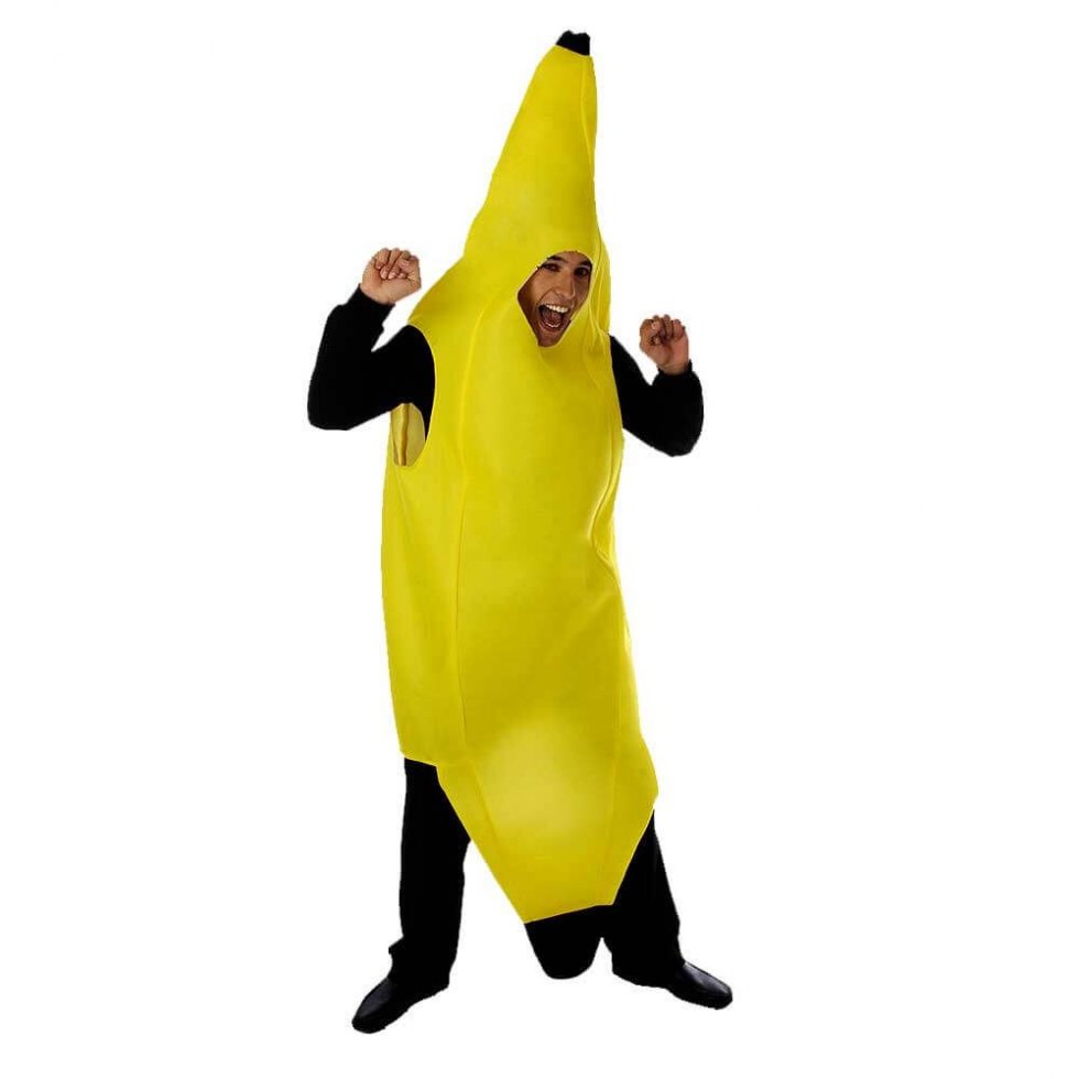 костюм банан карнавальна маска