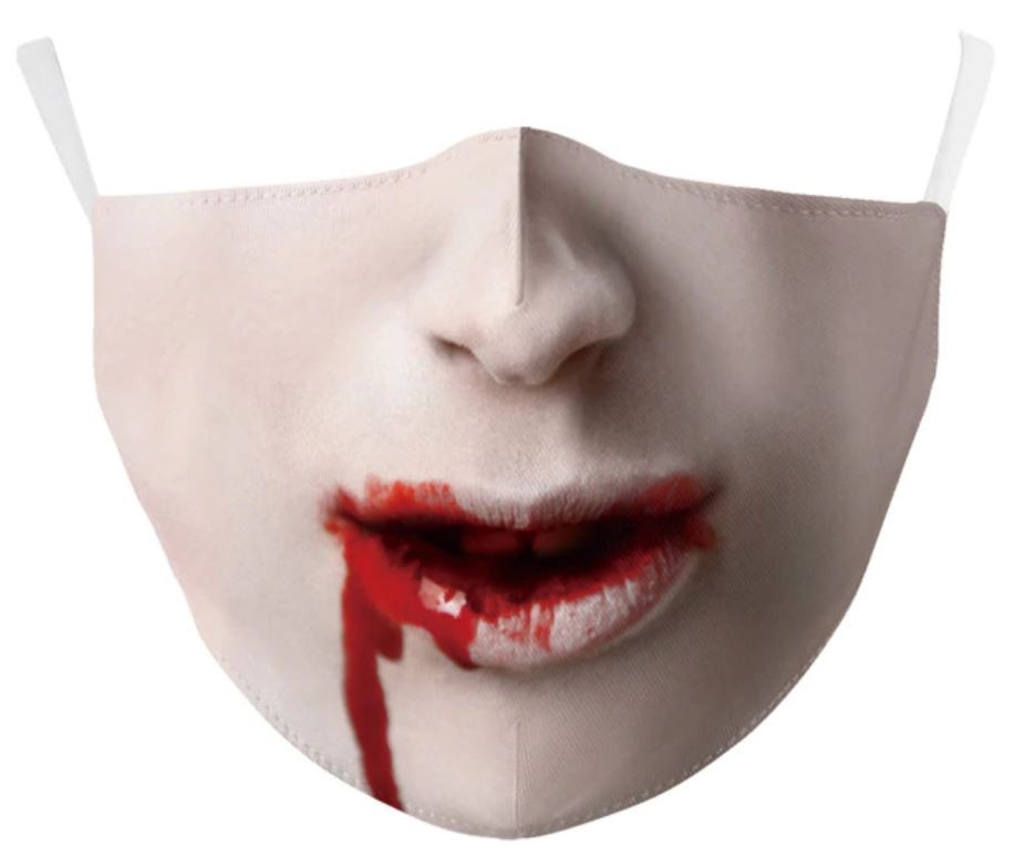 страшна вампірська маска для обличчя