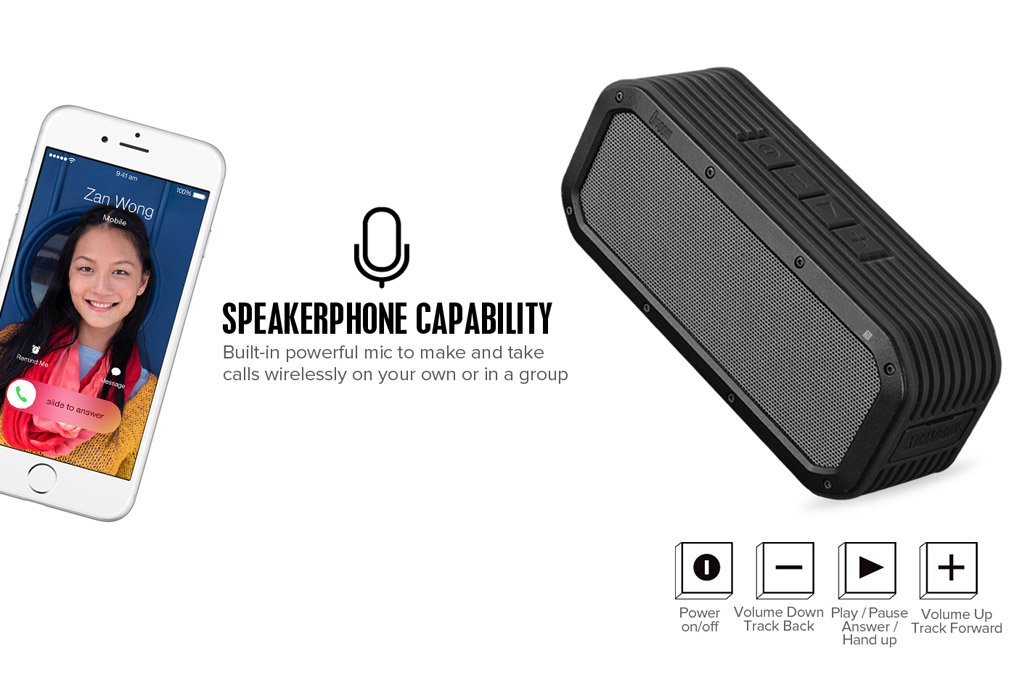 Відеомагнітофон зовнішній 2 Bluetooth водонепроникний динамік