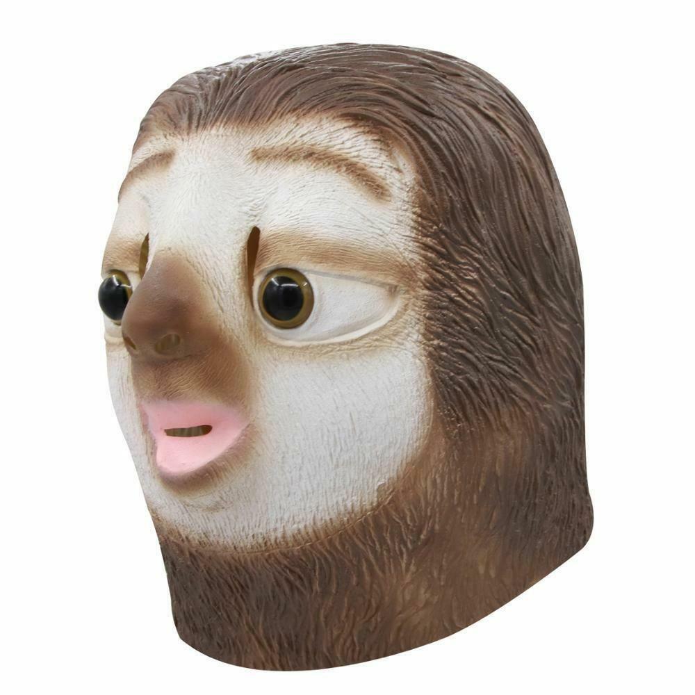 Силіконова латексна маска для обличчя лінивця