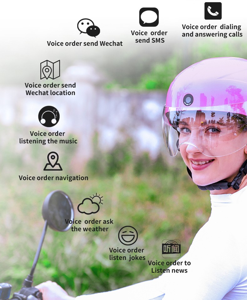 розумний велосипедний шолом AI голосовий помічник