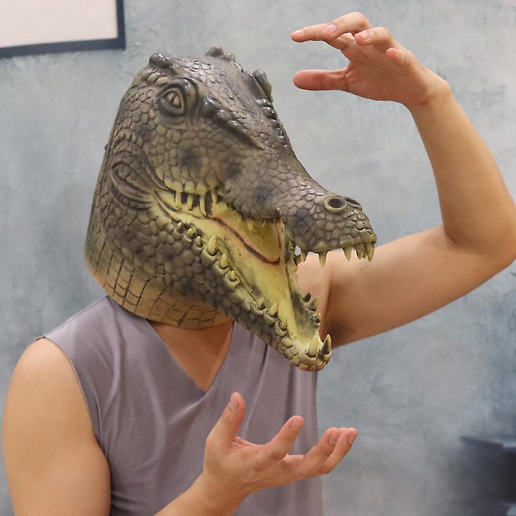 Маска для обличчя алігатор-крокодил