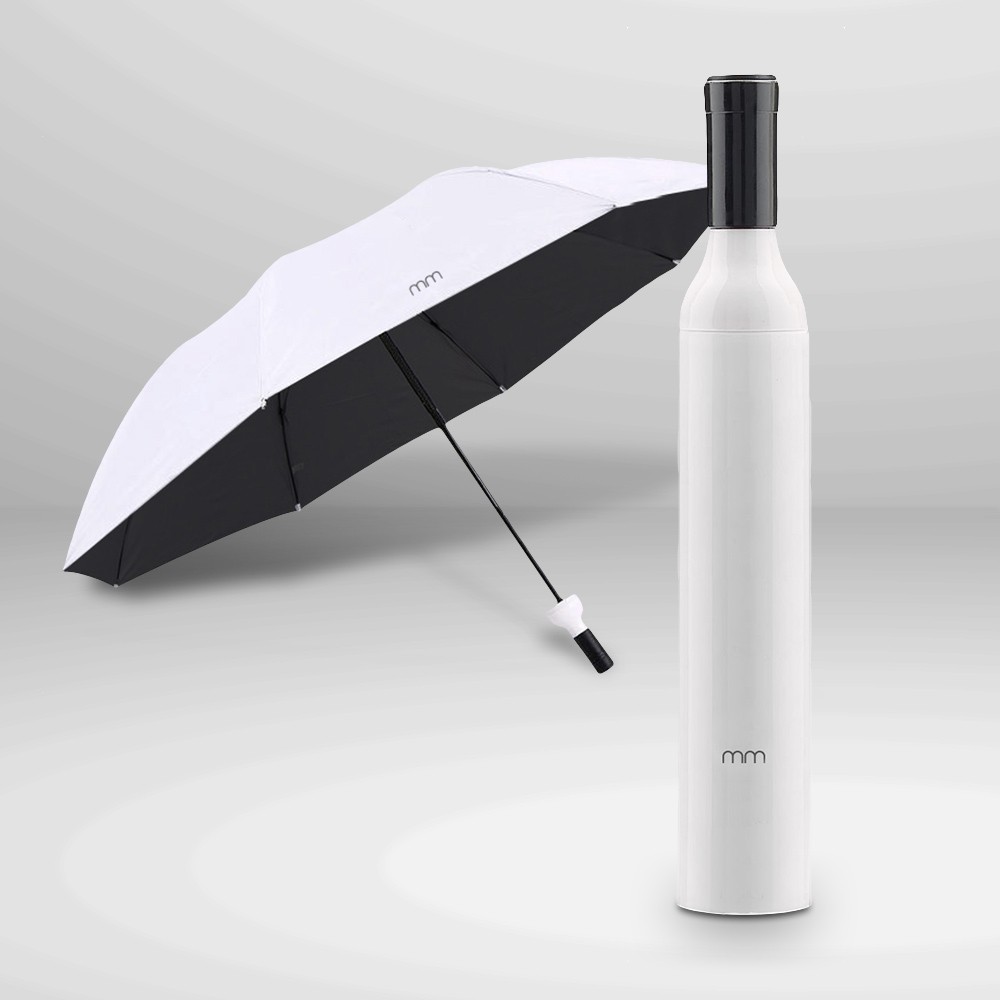 парасолька з чашкою білого кольору, складна