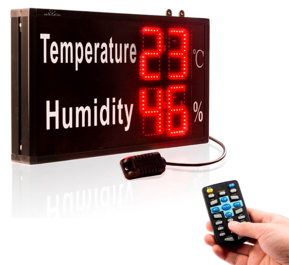 Крижана панель з вимірювачем температури та вологості