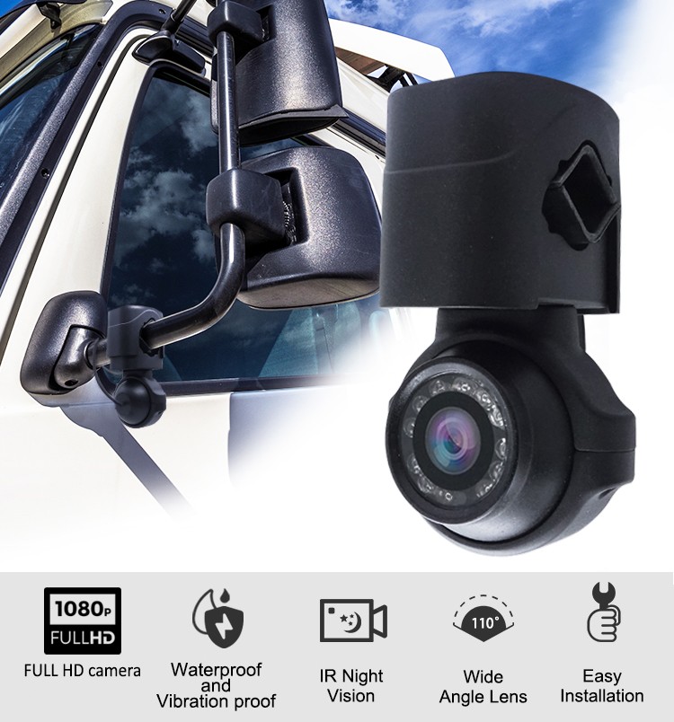 внутрішня та зовнішня камера з 12 ІЧ світлодіодами нічного бачення + IP69K + об'єктив f3,6 мм
