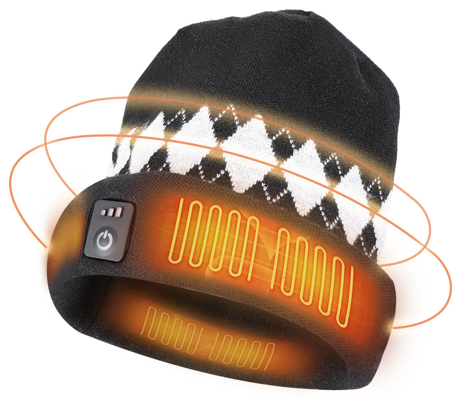 розумна бавовняна шапка з підігрівом електрична на зиму