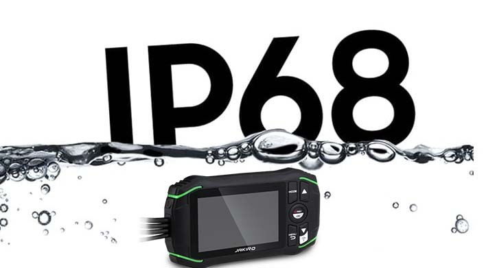 Захист IP68 - водонепроникна + пилонепроникна камера на мотоциклі