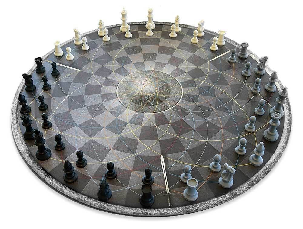 Шахи круглі на 3 гравця (персон)