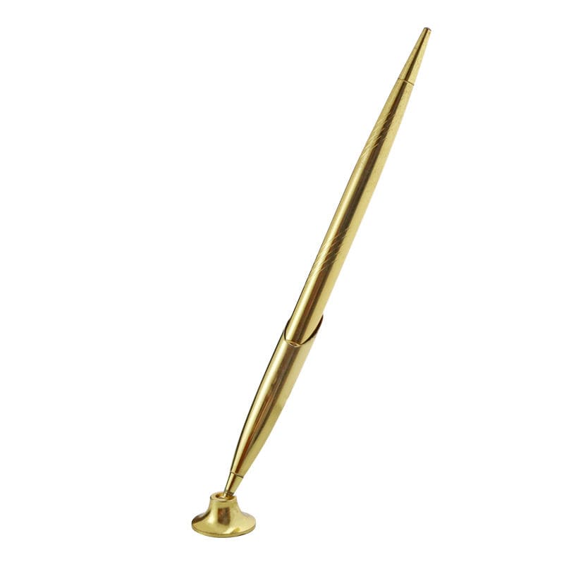 елегантна золота ручка з підставкою