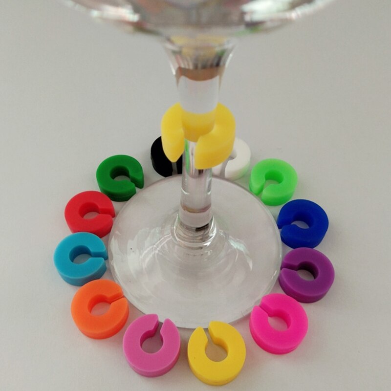 маркери для чашок напоїв кольорові етикетки