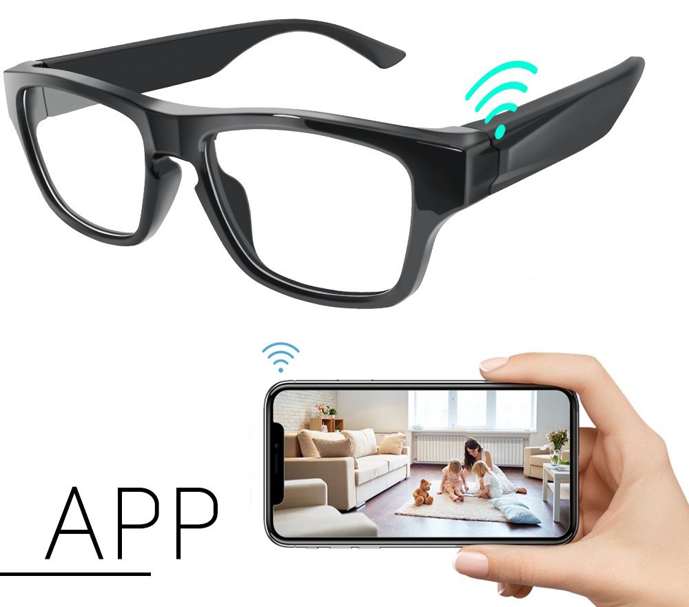 шпигунські окуляри з HD-камерою, передача Wi-Fi через мобільний телефон