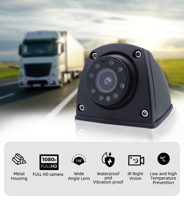 автомобільна бокова камера FULL HD AHD + ІК нічного бачення та IP69K
