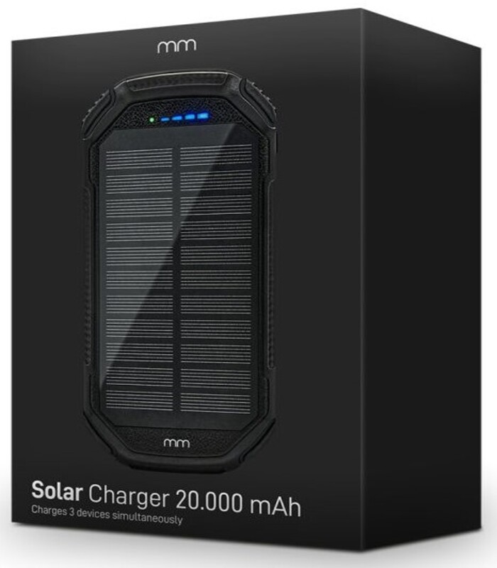 зовнішній мобільний зарядний пристрій solar power bank акумулятор 20000 mah