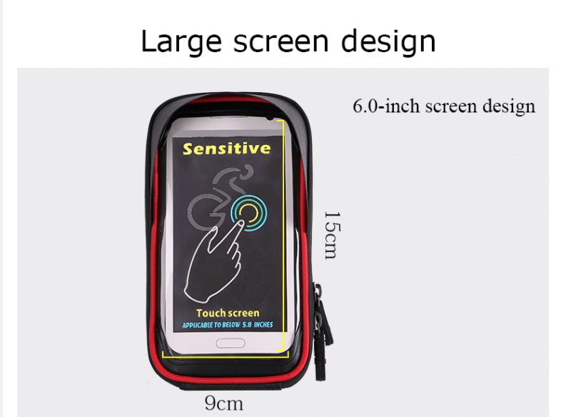 сумка для велосипеда з сенсорним екраном з великого екрану ТПУ