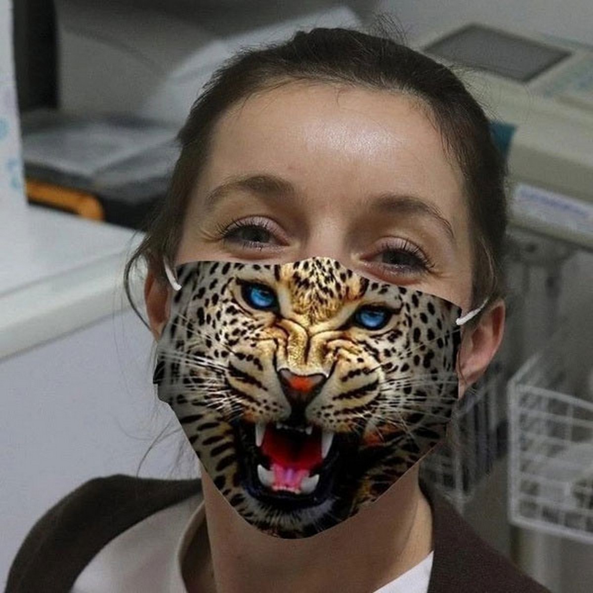 леопардова маска для обличчя