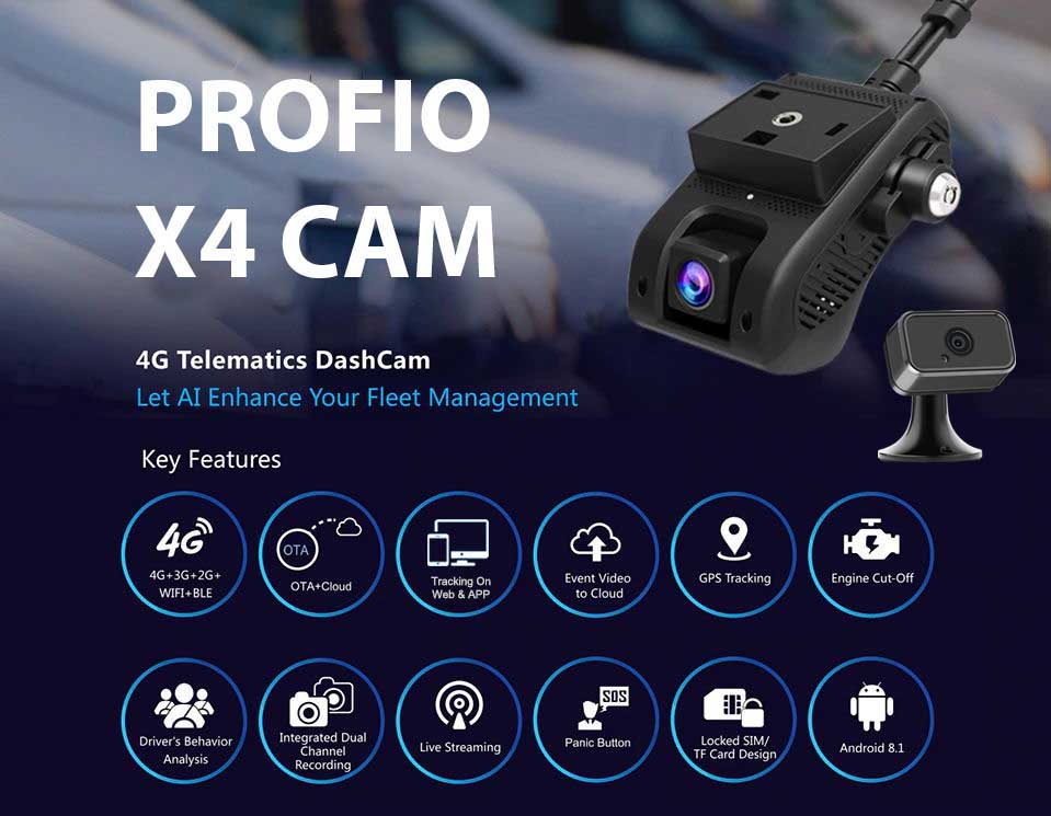Хмарні автомобільні камери Profio X4