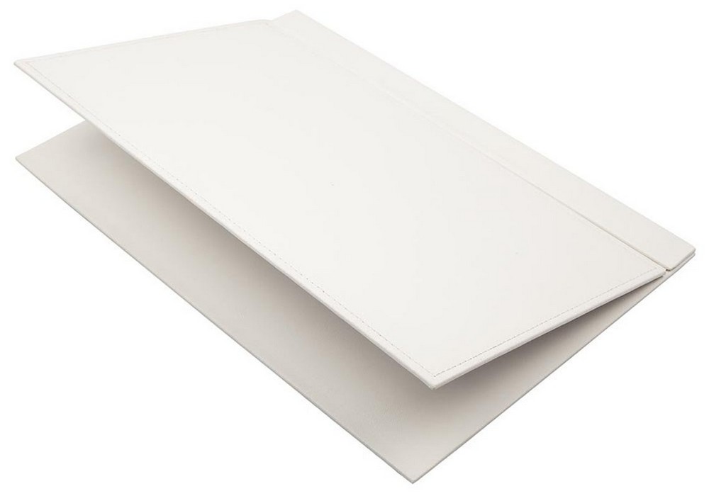 біла шкіряна накладка для письма