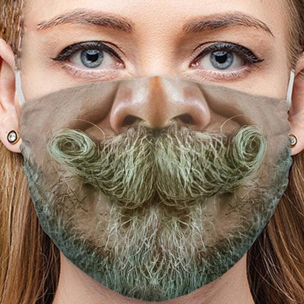 3D-маска друку вусів і бороди