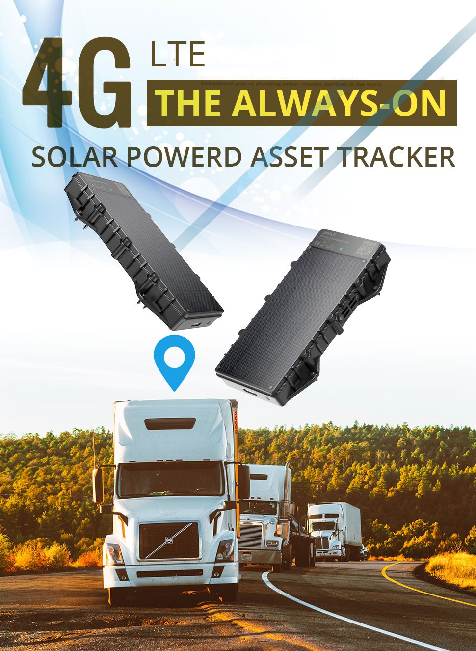 сонячний GPS локатор трекер 4g GPS