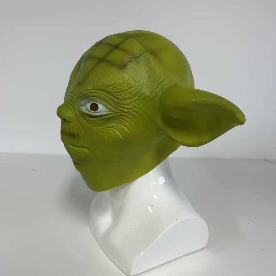 Маска для обличчя Зоряні війни - зелений латекс Йода