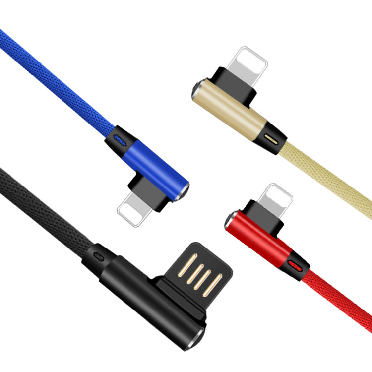 кабель блискавки для зарядки стільникового телефону з 90 дизайн