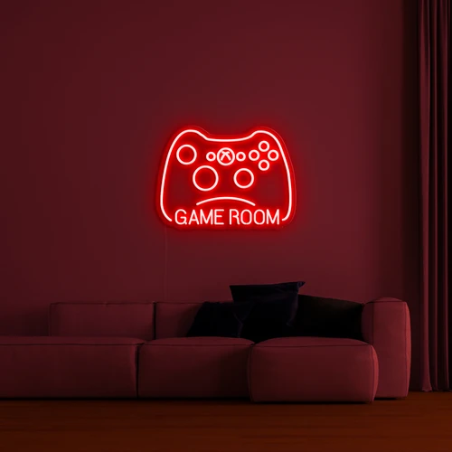 3D логотип на стіні - GAMER