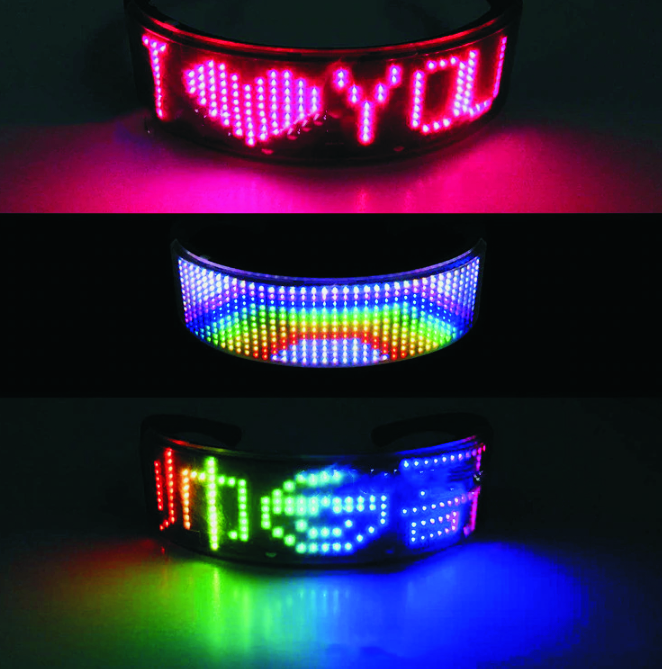програмовані світлодіодні окуляри