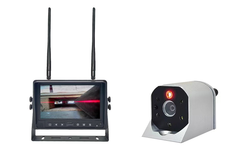 Система камер безпеки для навантажувача з ЛАЗЕРОМ + 5x світлодіодне біле світло