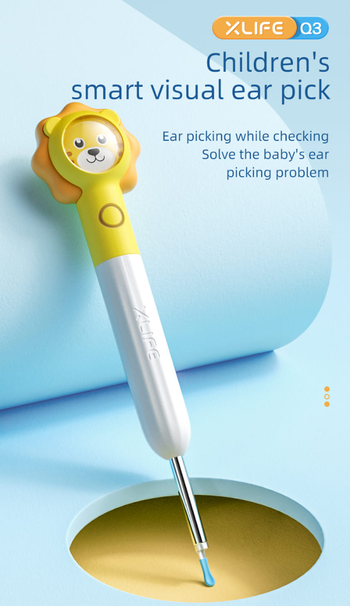 Дитячий очищувач для вух з Wi-Fi для дітей з камерою у вусі