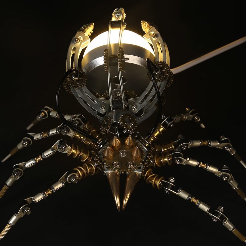 3D модель металевого пазла-павука