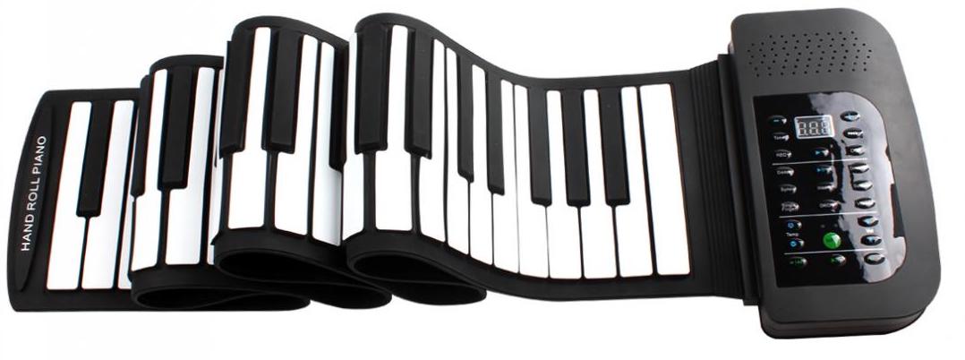 портативна фортепіанна клавіатура roll up piano