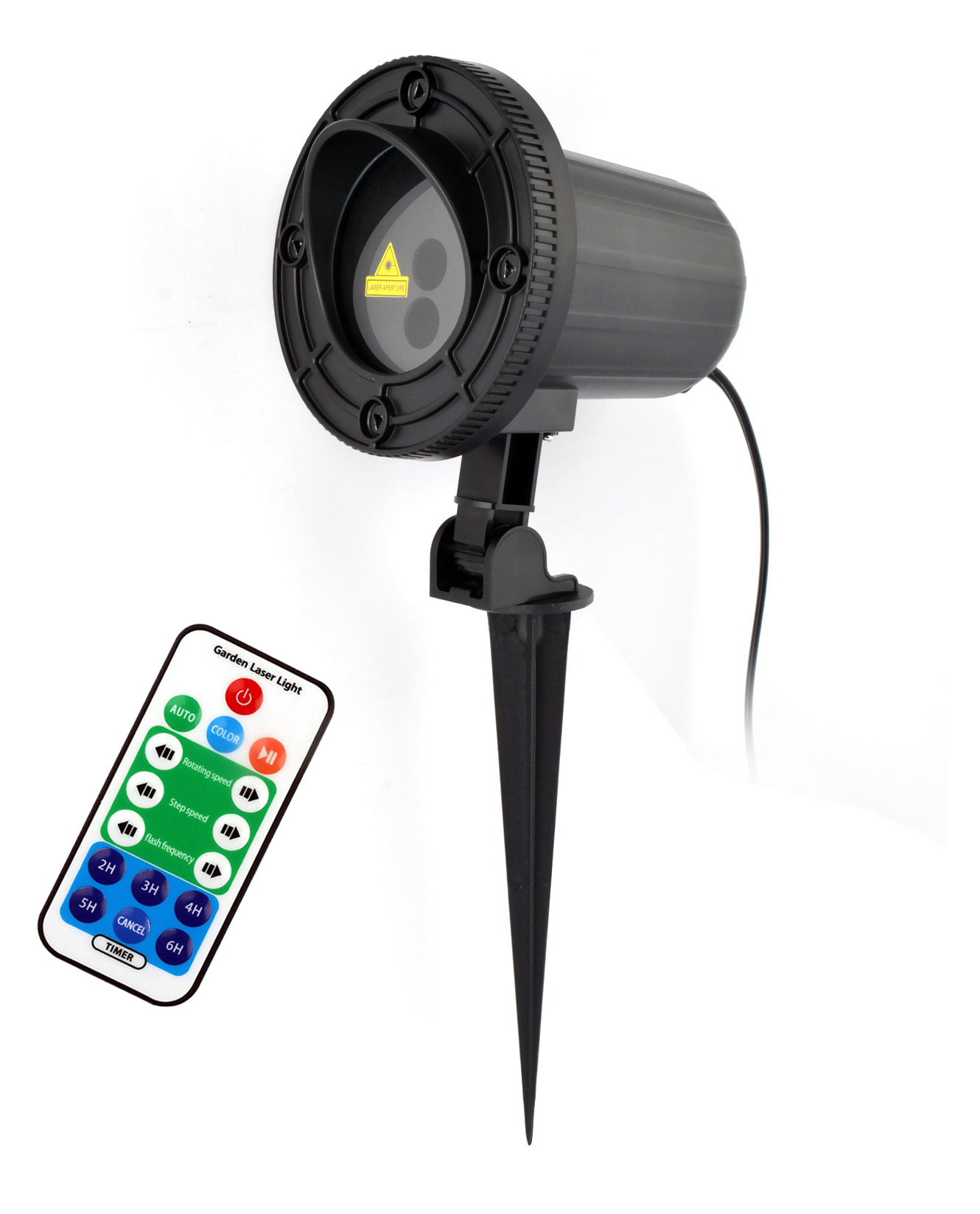 Новорічний проектор з пультом для освітлення будиночка