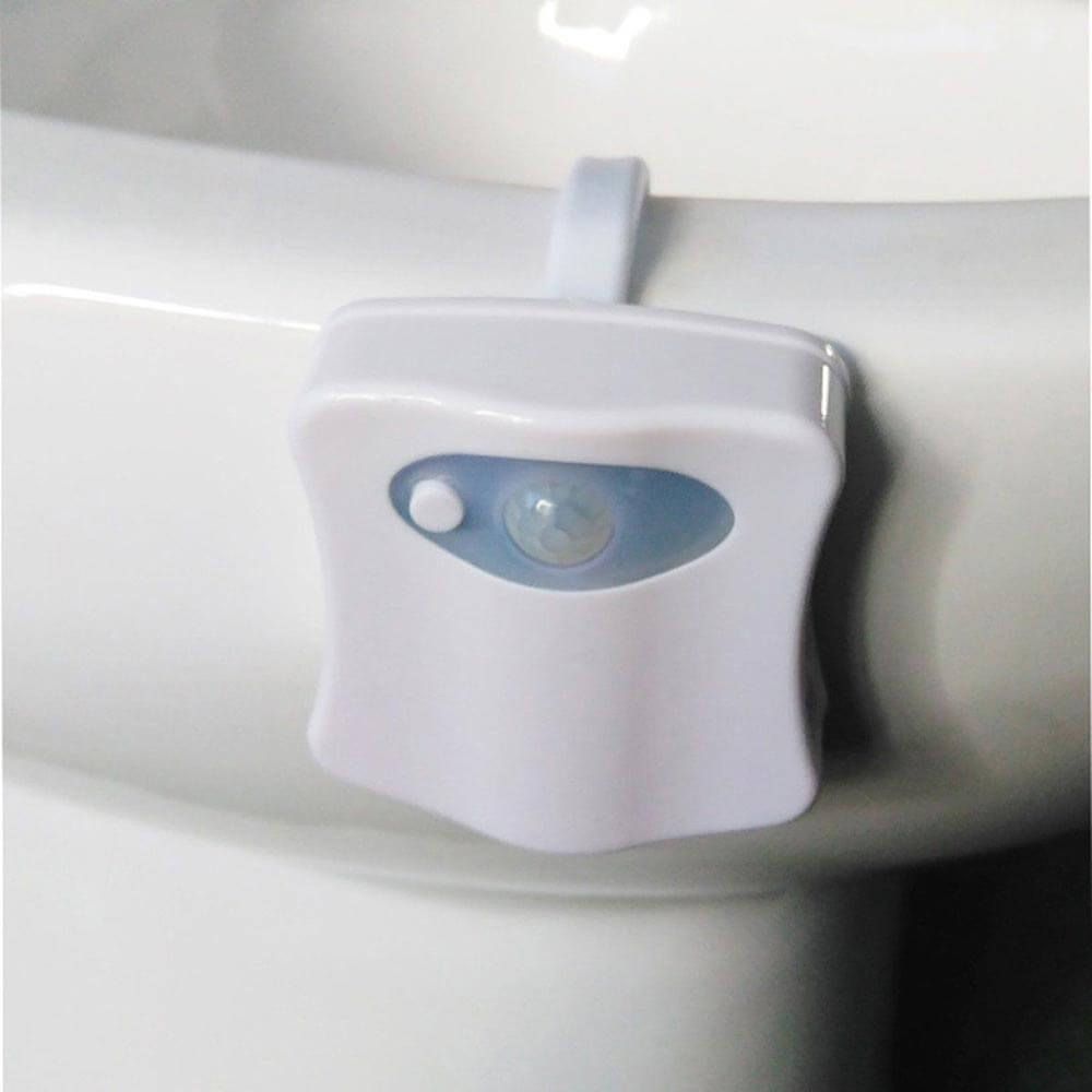 Світильник для туалету з датчиком руху - кольоровий LED