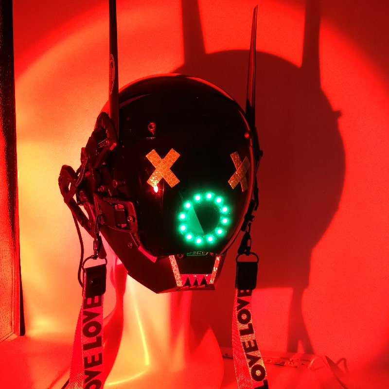 Світлодіодна світлодіодна маска Cyberpunk